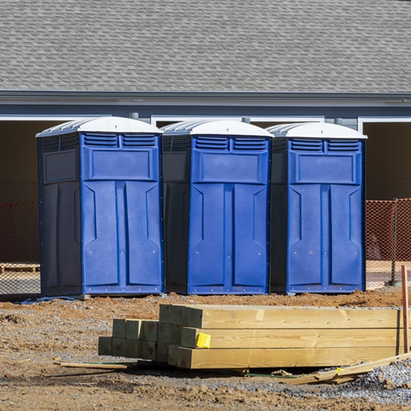 how can i report damages or issues with the portable toilets during my rental period in Humboldt IL